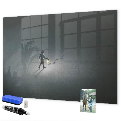 Magnetic dry erase board Magnetic board for photos and notes