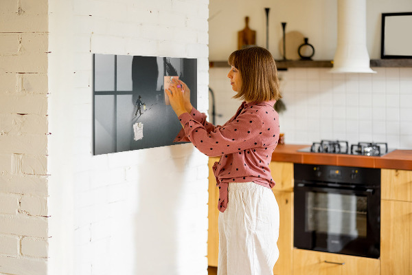 Magnetic dry erase board Magnetic board for photos and notes