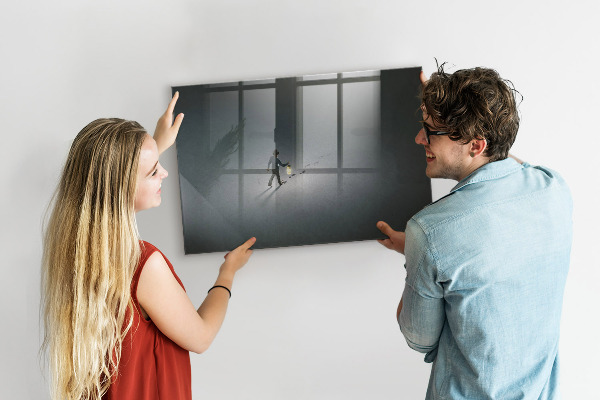 Magnetic dry erase board Magnetic board for photos and notes