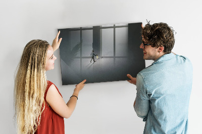 Magnetic dry erase board Magnetic board for photos and notes
