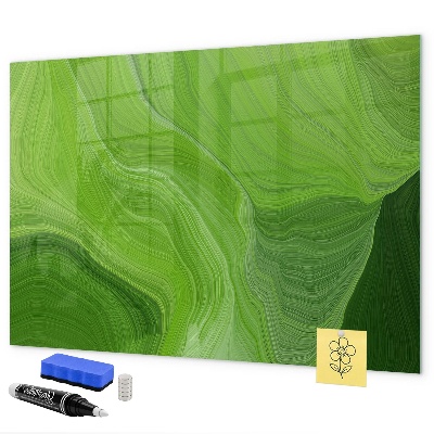 Dry erase board magnetic Green photo pin board