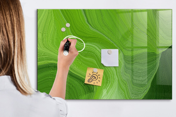 Dry erase board magnetic Green photo pin board
