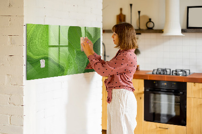 Dry erase board magnetic Green photo pin board