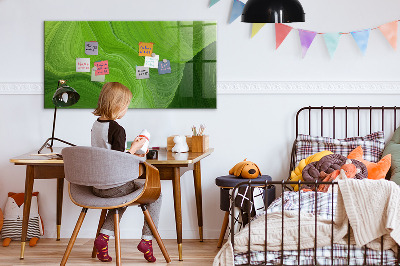 Dry erase board magnetic Green photo pin board