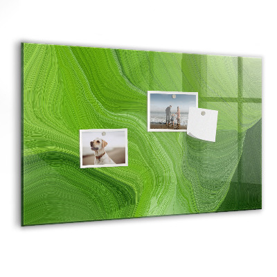 Dry erase board magnetic Green photo pin board