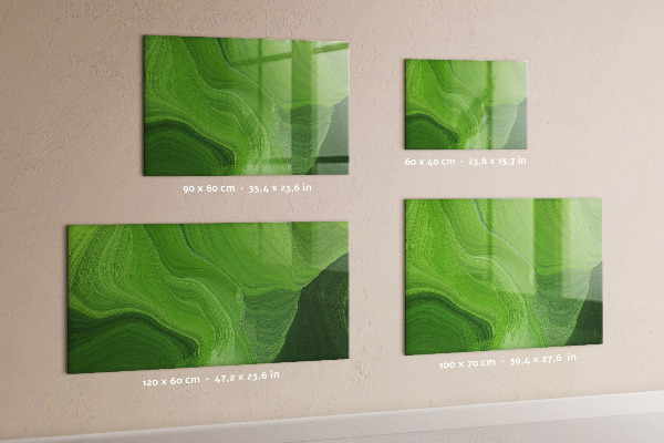 Dry erase board magnetic Green photo pin board