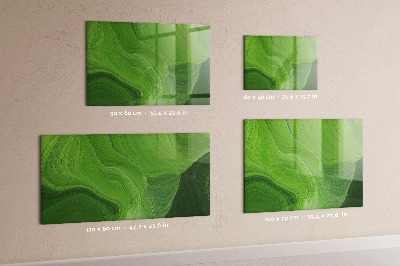 Dry erase board magnetic Green photo pin board