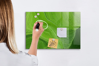 Dry erase board magnetic Green photo pin board