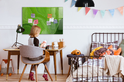 Dry erase board magnetic Green photo pin board