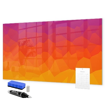 Magnetic dry erase board A colorful board for notes and photos