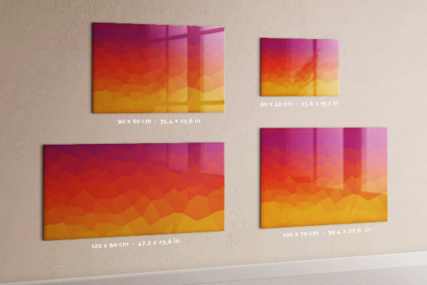 Magnetic dry erase board A colorful board for notes and photos