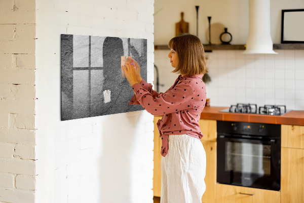Magnetic dry erase board Magnetic board for photos and notes