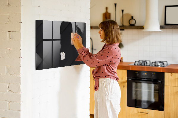 Dry erase board magnetic Memo board with magnets and photos
