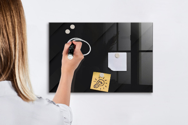 Dry erase board magnetic Memo board with magnets and photos