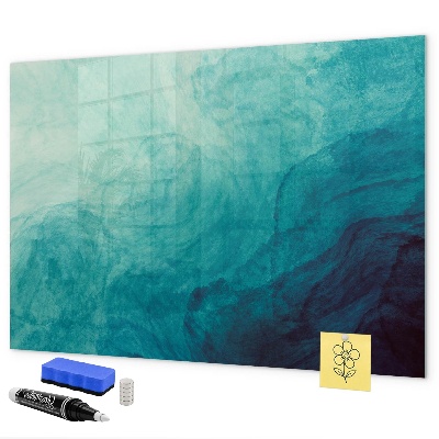 Magnetic dry erase board A colorful board for notes and photos