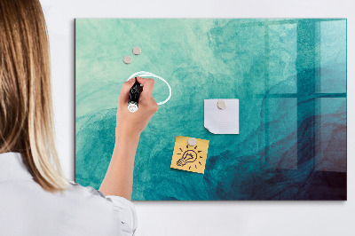 Magnetic dry erase board A colorful board for notes and photos