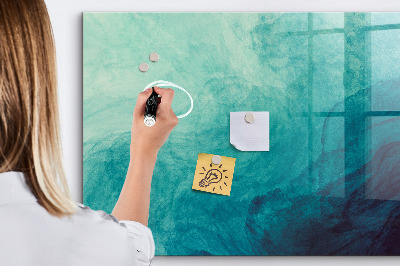 Magnetic dry erase board A colorful board for notes and photos