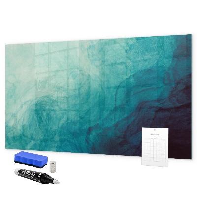 Magnetic dry erase board A colorful board for notes and photos