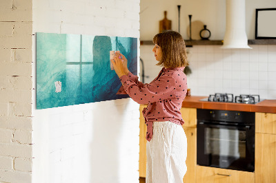 Magnetic dry erase board A colorful board for notes and photos