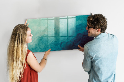 Magnetic dry erase board A colorful board for notes and photos