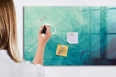 Magnetic dry erase board A colorful board for notes and photos