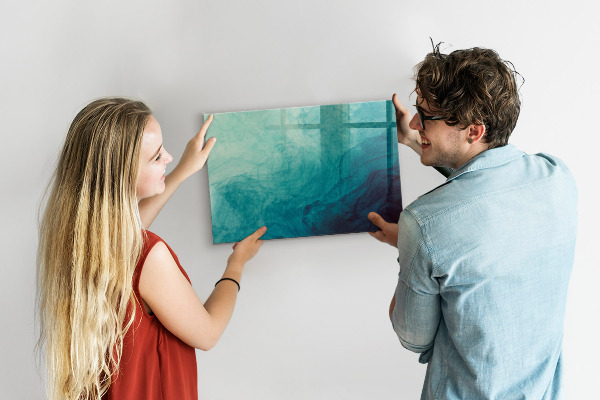 Magnetic dry erase board A colorful board for notes and photos