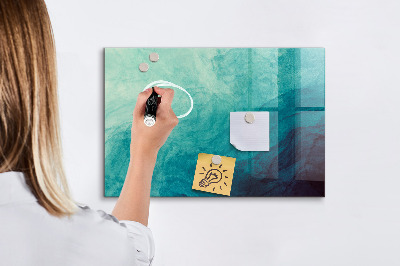 Magnetic dry erase board A colorful board for notes and photos