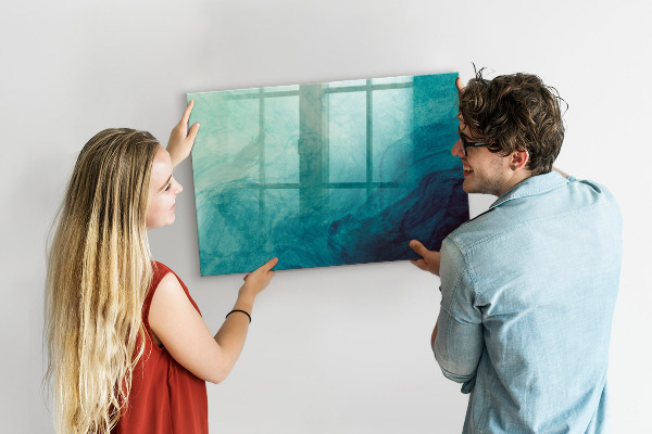 Magnetic dry erase board A colorful board for notes and photos