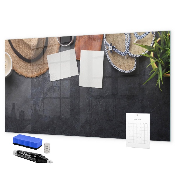 Dry erase board magnetic A box for memories and notes