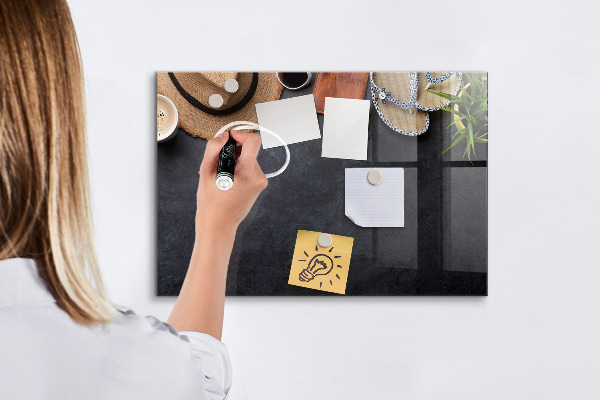 Dry erase board magnetic A box for memories and notes