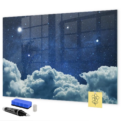 Magnetic dry erase board A space board for notes and photos
