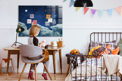 Magnetic dry erase board A space board for notes and photos