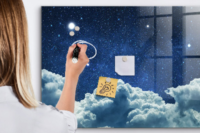 Magnetic dry erase board A space board for notes and photos