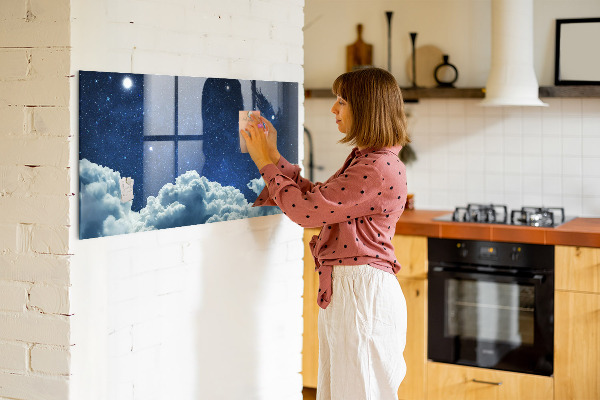 Magnetic dry erase board A space board for notes and photos