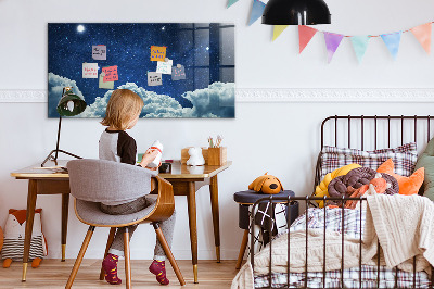 Magnetic dry erase board A space board for notes and photos