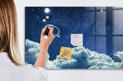 Magnetic dry erase board A space board for notes and photos