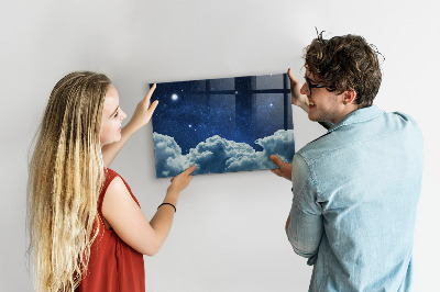 Magnetic dry erase board A space board for notes and photos