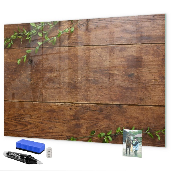 Magnetic dry erase board A stylish board for notes and photos