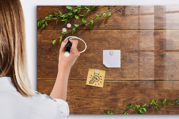 Magnetic dry erase board A stylish board for notes and photos