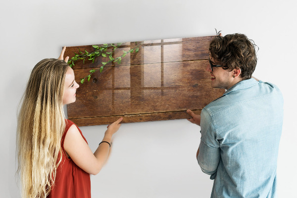 Magnetic dry erase board A stylish board for notes and photos