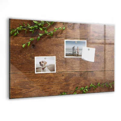 Magnetic dry erase board A stylish board for notes and photos