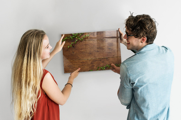 Magnetic dry erase board A stylish board for notes and photos
