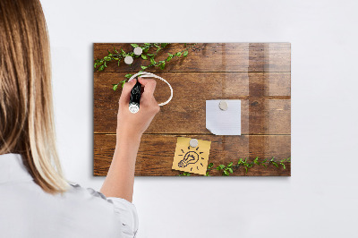 Magnetic dry erase board A stylish board for notes and photos