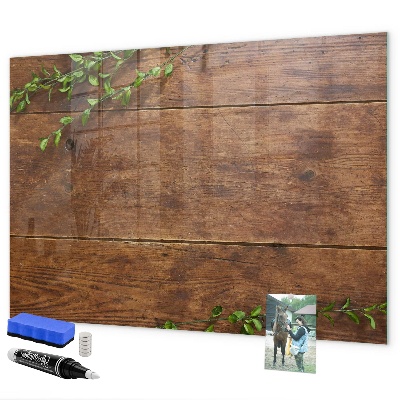Magnetic dry erase board A stylish board for notes and photos