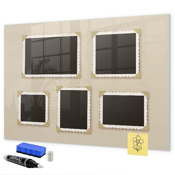 Magnetic dry erase board A creative space for family memories
