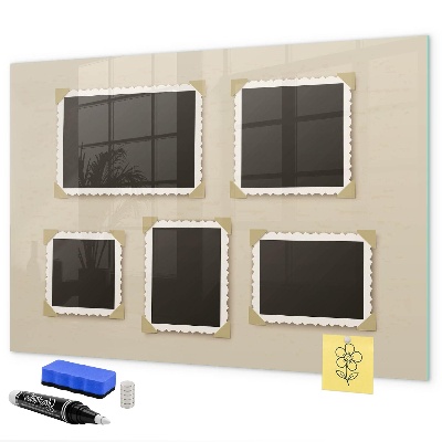 Magnetic dry erase board A creative space for family memories