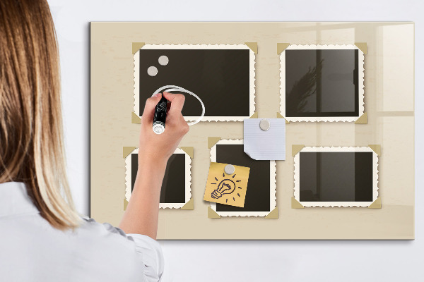 Magnetic dry erase board A creative space for family memories
