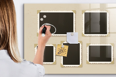 Magnetic dry erase board A creative space for family memories