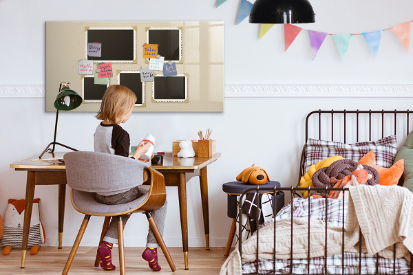 Magnetic dry erase board A creative space for family memories