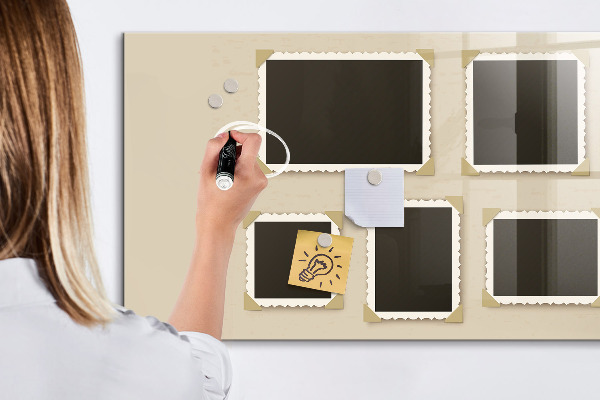 Magnetic dry erase board A creative space for family memories